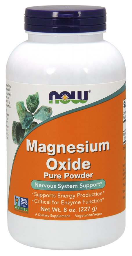 NOW Magnesium Oxide Pure Powder