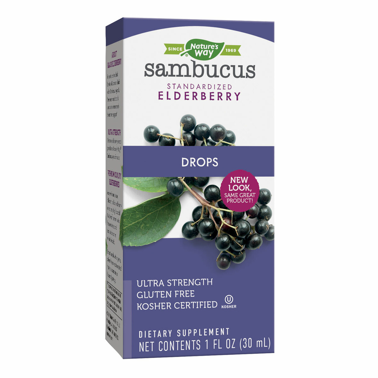 Natures Way Sambucus Drops Ultra-Strength Elderberry 6400mg