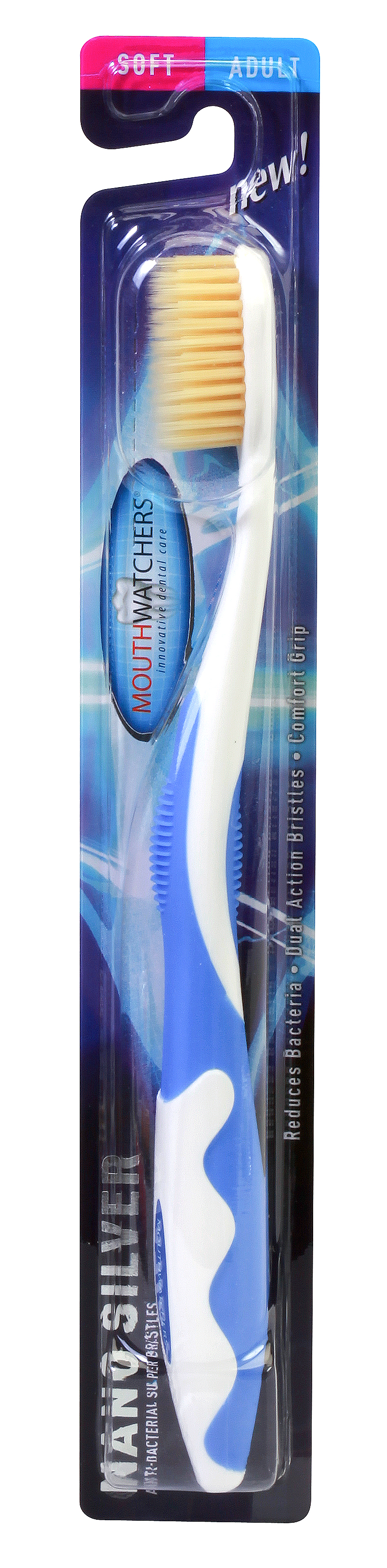 Mouth Watchers Toothbrush Adult NANO SILVER