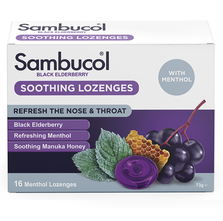 Sambucol Menthol Nose & Throat Lozenges 16
