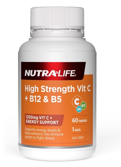 Nutra-Life High Strength Vitamin C + B12 & B5