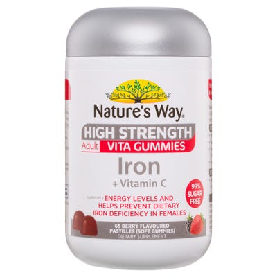 Nature's Way High Strength Adult Vita Gummies Iron + Vitamin C