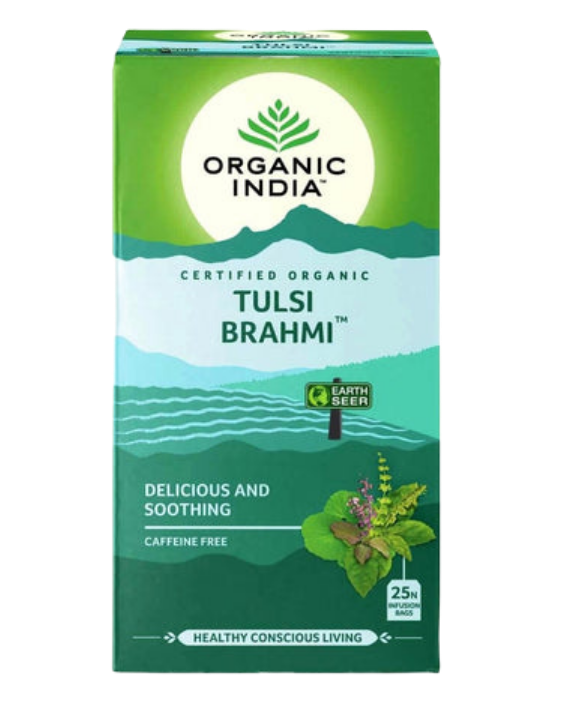 Organic India Certified Organic Tulsi Brahmi Tea (formerly Gotu Kola)