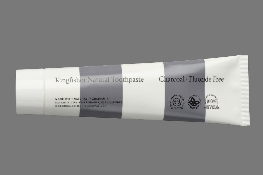Kingfisher - Charcoal Natural Whitening Fluoride Free