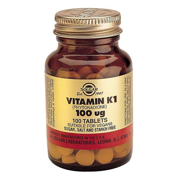 Solgar Vitamin K1 100mcg