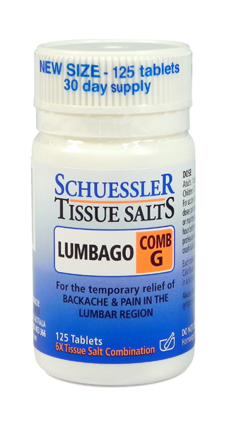 Schuessler Tissue Salts Combination G - Lumbago