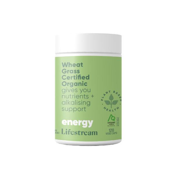 Lifestream Wheat Grass Certified Organic Capsules