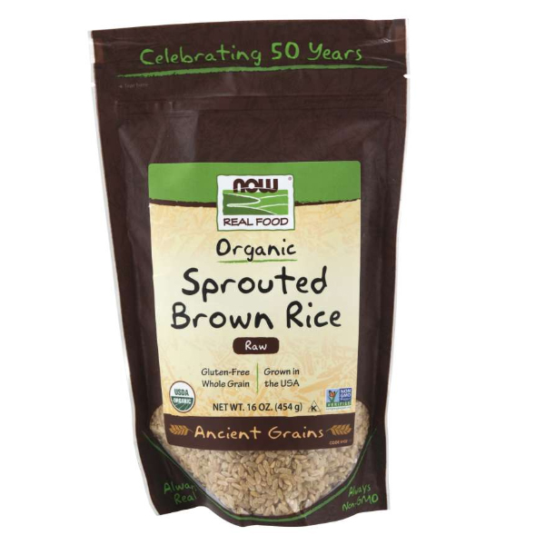 NOW Organic Sprouted Brown Rice 
