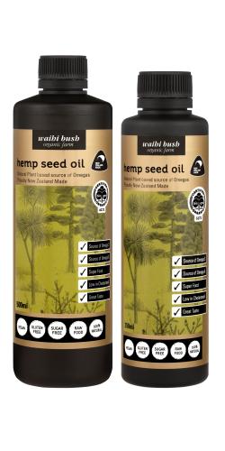 Waihi Bush NZ Grown Organic Hemp Seed Oil