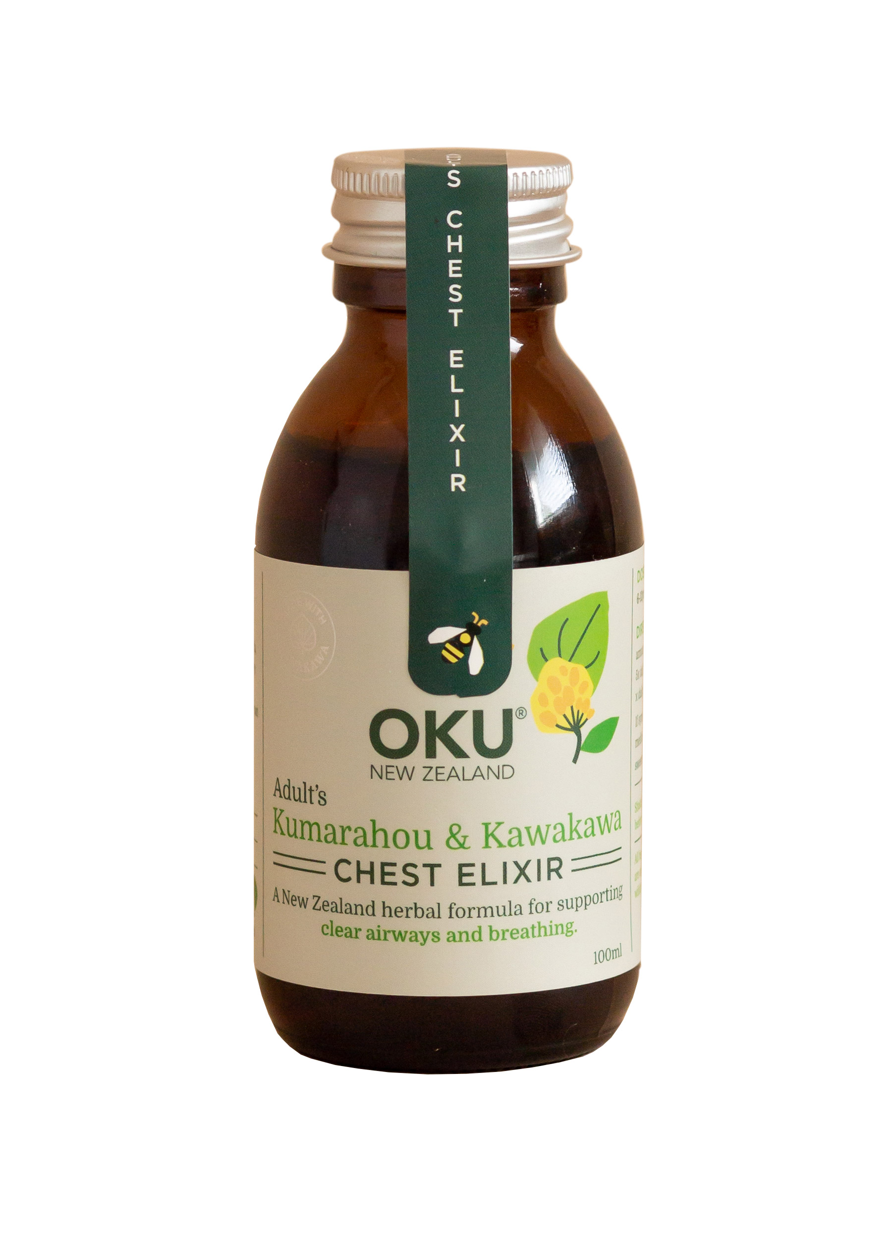 OKU Adult Chest Elixir - Kumarahou & Kawakawa