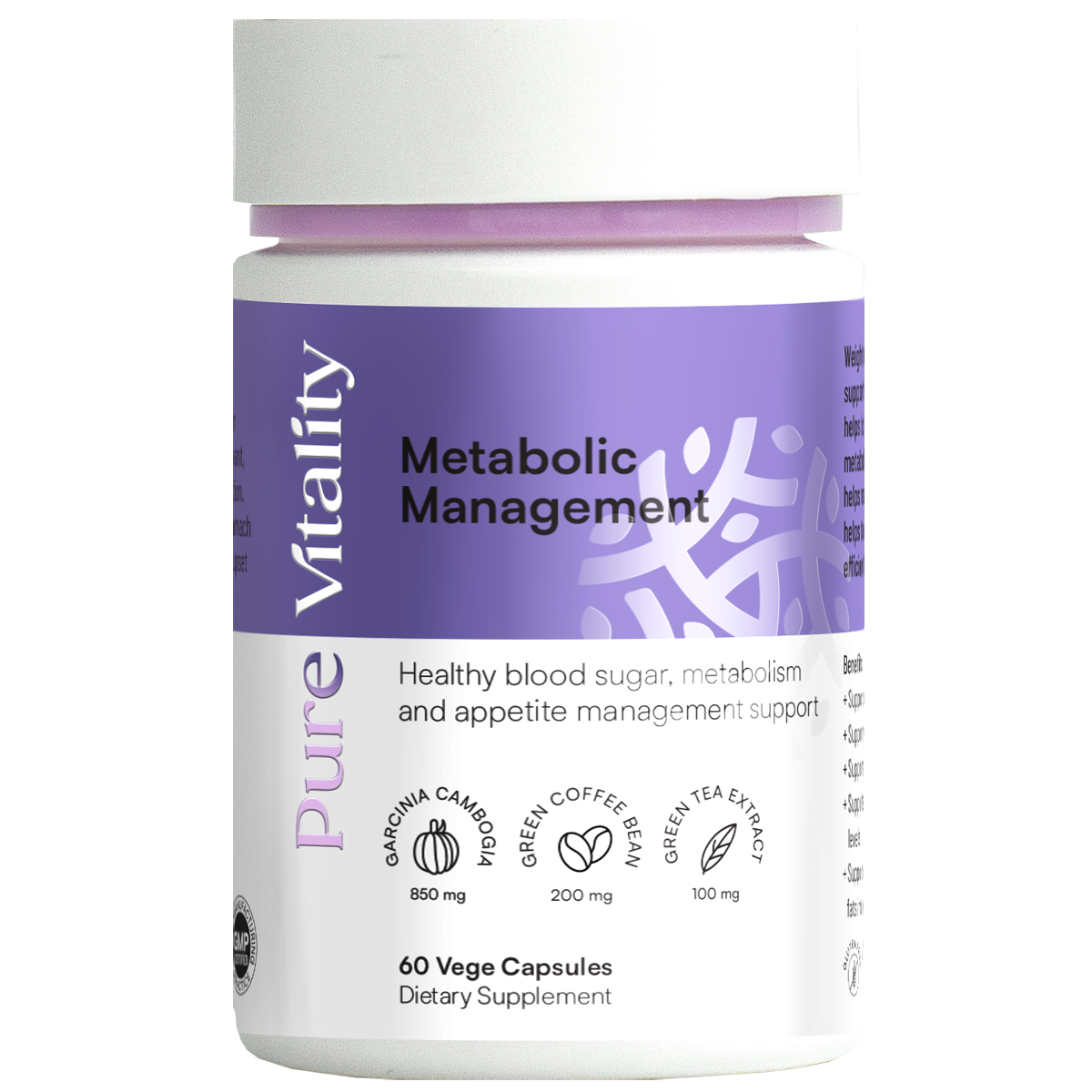 Pure Vitality Metabolic Management 650mg