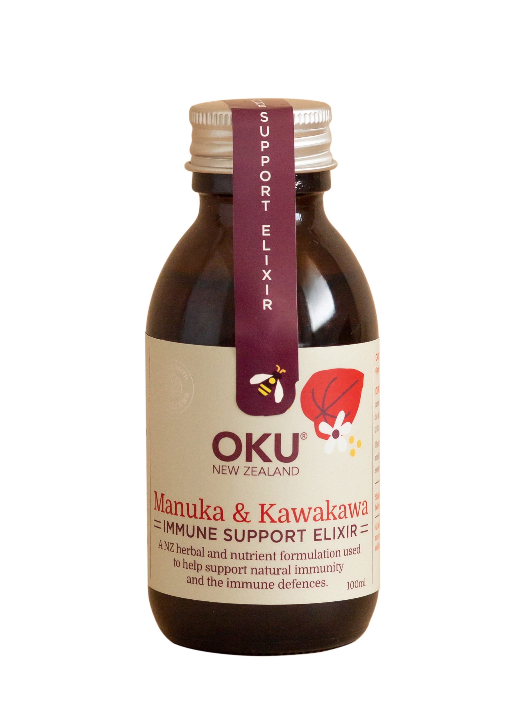 OKU Immune Support Elixir - Manuka & Kawakawa