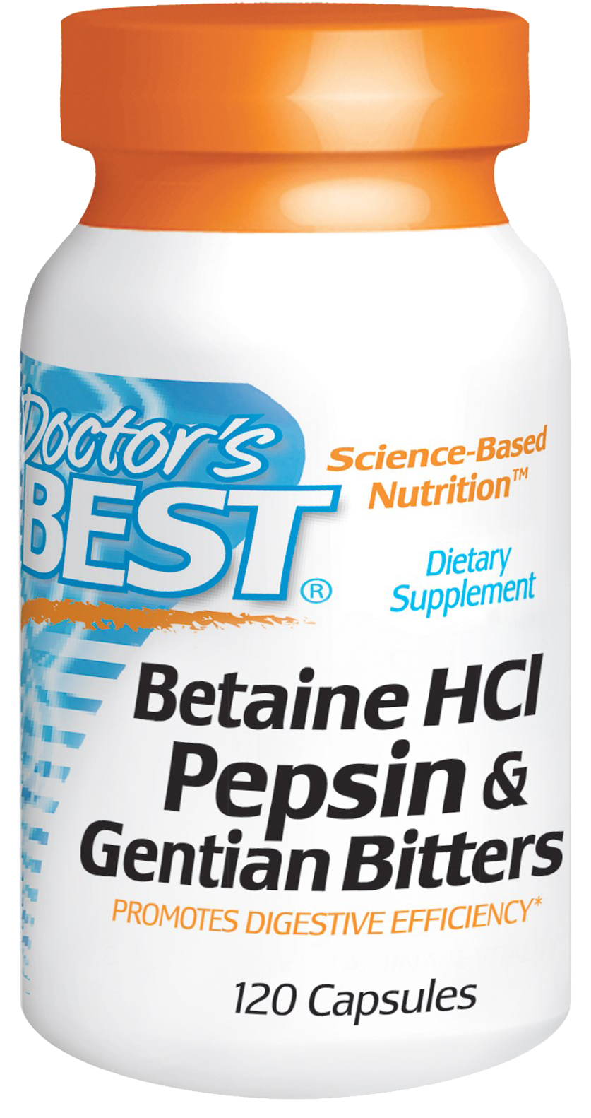 Doctor's Best - Betaine HCl Pepsin & Gentian Bitters