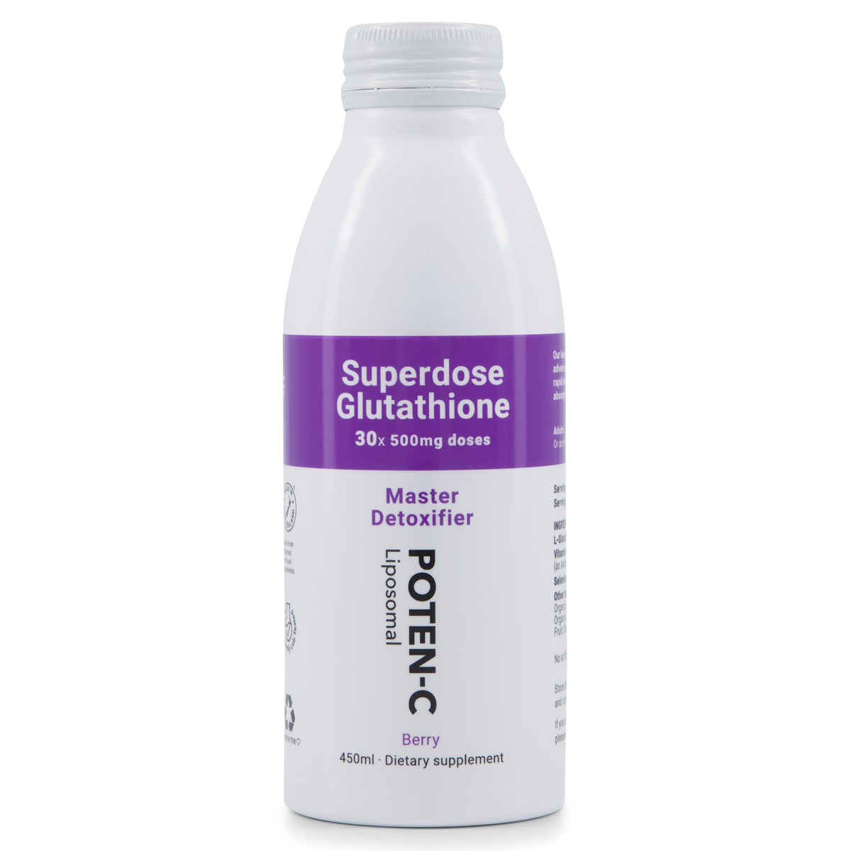POTEN-C Superdose Liposomal Glutathione 500mg