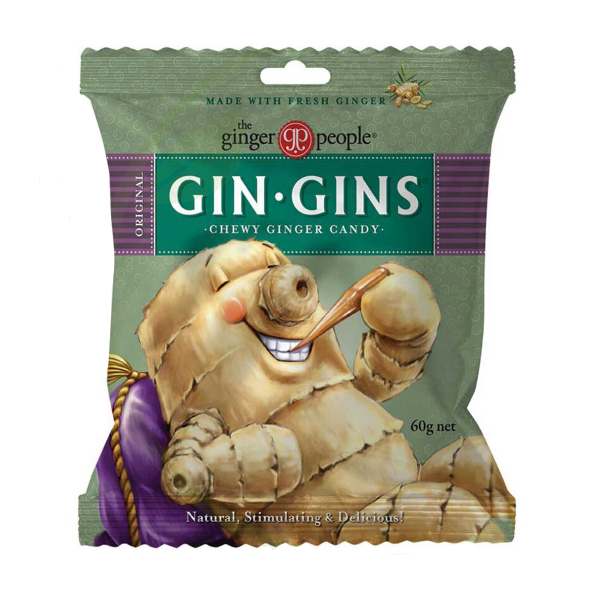 The Ginger People - Gin Gins Original Chewy Ginger Candy