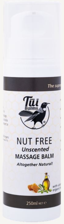 Tui Balms - Unscented Massage Balm Airless Pump Bottle - NUT FREE