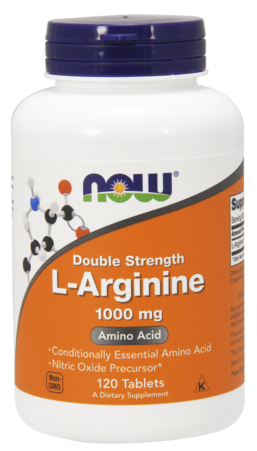 NOW L-Arginine Double Strength 1000mg