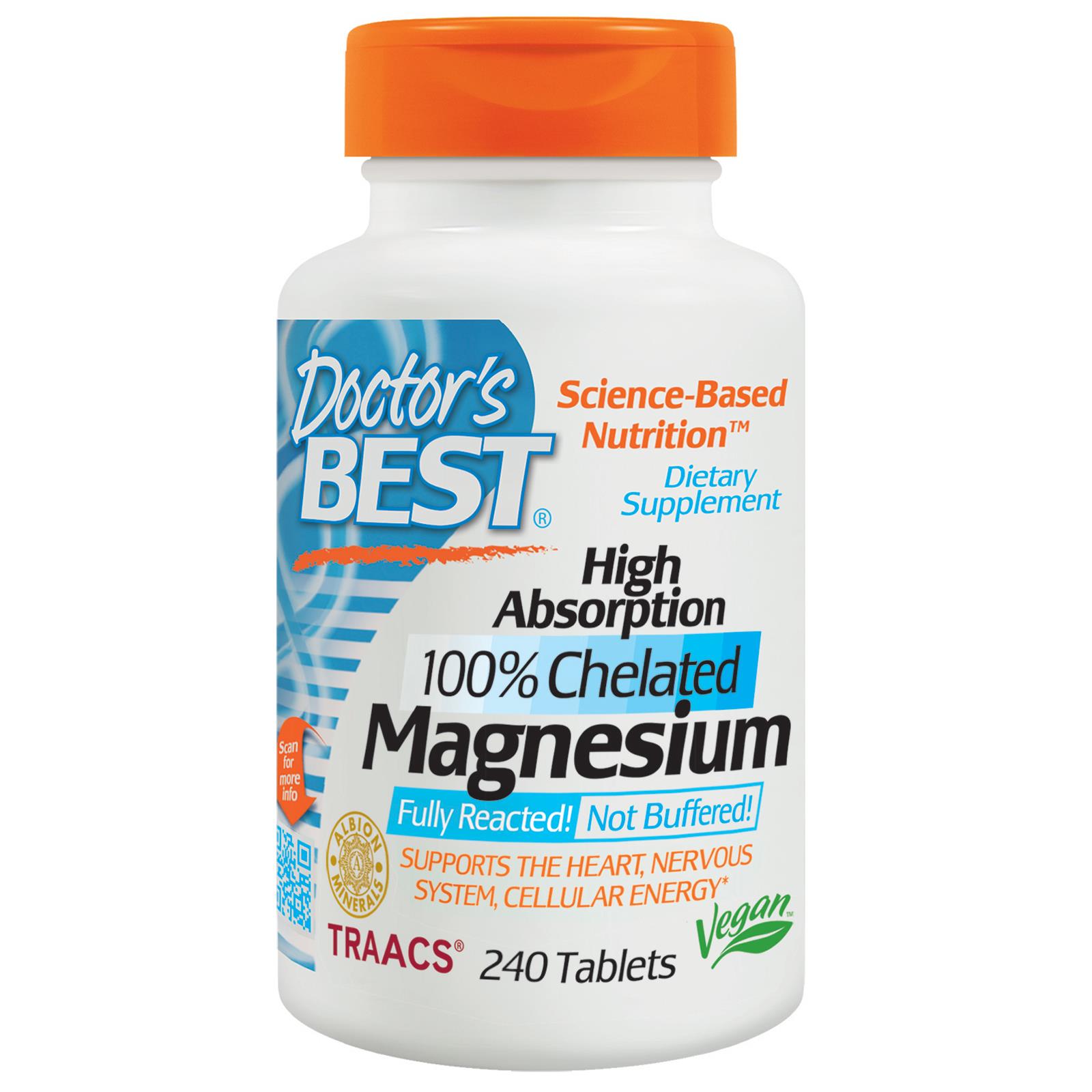 Doctor's Best - High Absorption Chelated Magnesium 
