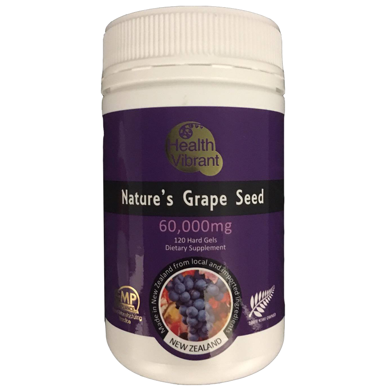 Health Vibrant Nature's Grape Seed 60,000mg